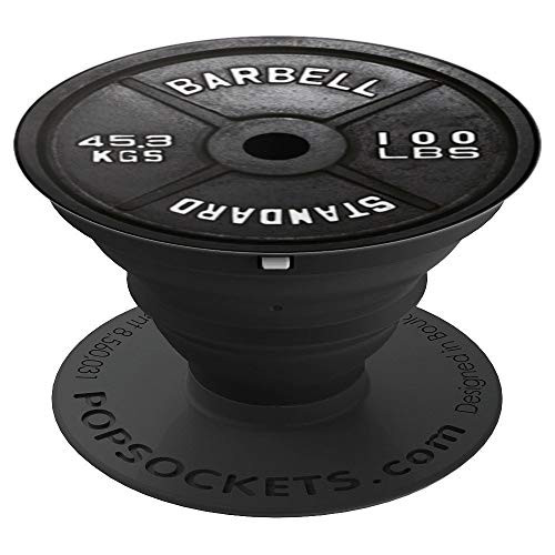 Black Weight Plate Gym Barbell Bodybuilding Gym Fitness Gift PopSockets Grip and Stand for Phones and Tablets Black Weight Plate Gym Barbell Bodybuilding Gym Fitness Gift PopSockets Grip and Stand for Phones and Tablets
