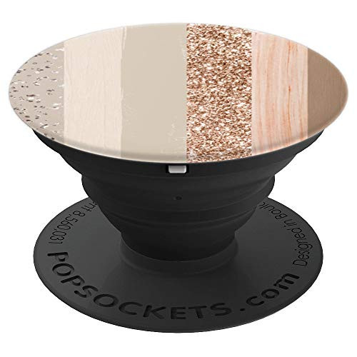 Pastel Champagne Light Neutral Tan Beige Paint Brush Strokes PopSockets Grip and Stand for Phones and Tablets