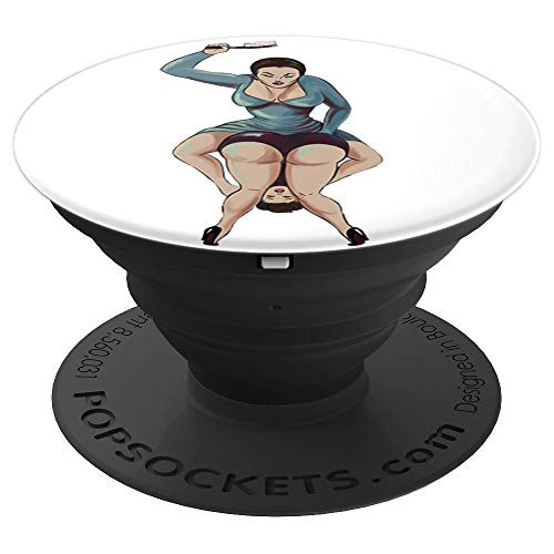 Sexy Big Booty Hair Brush Spank Fetish-Vintage BDSM Femdom PopSockets Grip and Stand for Phones and Tablets