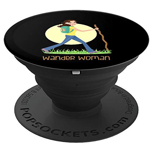 Mountain Life Wander Woman Hiking Sun Backpack Camp Outdoors PopSockets Grip and Stand for Phones and Tablets