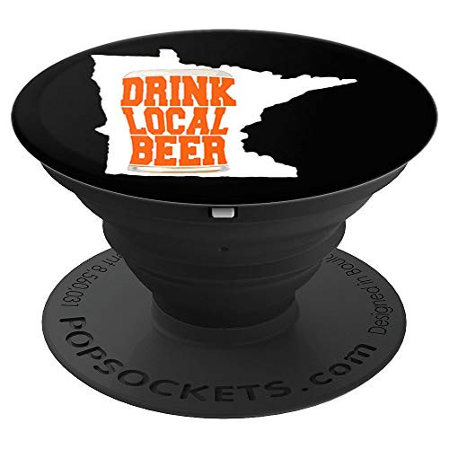 Drink Good Local Craft Beer: Minnesota Pint PopSockets Grip and Stand for Phones and Tablets