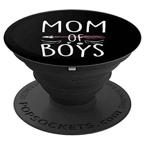 Mothers Day Gift New Moms Mom of Boys PopSockets Grip and Stand for Phones and Tablets