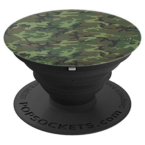 military camo gift idea green black soldier army camouflage PopSockets Grip and Stand for Phones and Tablets military camo gift idea green black soldier army camouflage PopSockets Grip and Stand for Phones and Tablets