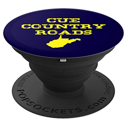 Cue Country Roads West Virginia Distressed Look PopSockets Grip and Stand for Phones and Tablets Cue Country Roads West Virginia Distressed Look PopSockets Grip and Stand for Phones and Tablets