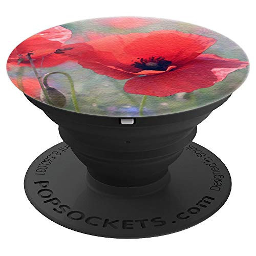Watercolor Red Poppy Flower Pattern Grip Garden Floral Print PopSockets Grip and Stand for Phones and Tablets Watercolor Red Poppy Flower Pattern Grip Garden Floral Print PopSockets Grip and Stand for Phones and Tablets