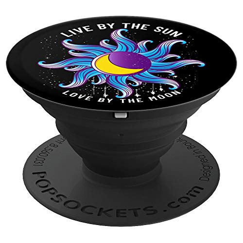 Live By The Sun Love By The Moon Astrology Horoscope Zodiac PopSockets Grip and Stand for Phones and Tablets