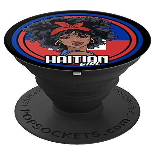 Haitian Girl Haiti Flag Gift PopSockets Grip and Stand for Phones and Tablets Haitian Girl Haiti Flag Gift PopSockets Grip and Stand for Phones and Tablets