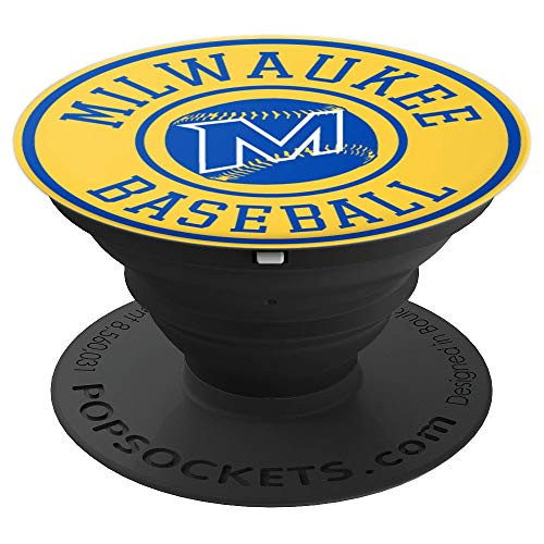 Milwaukee, Wisconsin - Brewer Baseball Retro Gift PopSockets Grip and Stand for Phones and Tablets