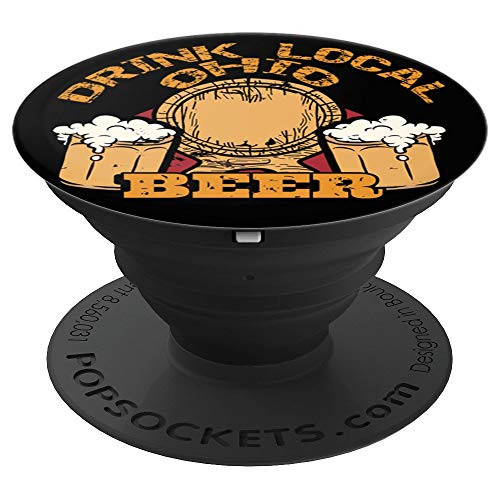 rink Craft Beer: Drink Local Ohio Beer Ohio PopSockets Grip and Stand for Phones and Tablets
