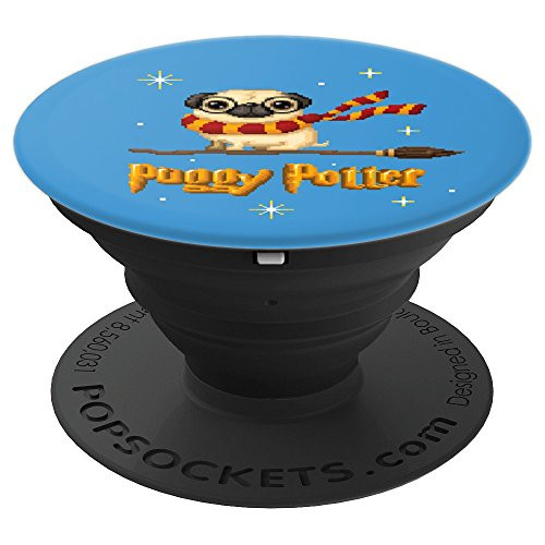 Puggy Potter magic wizard Pug - Cute Pug - Funny Puppy PopSockets Grip and Stand for Phones and Tablets Puggy Potter magic wizard Pug - Cute Pug - Funny Puppy PopSockets Grip and Stand for Phones and Tablets