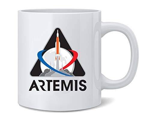 Poster Foundry NASA Approved Artemis Program Mission 1 Patch Moon Ceramic Coffee Mug Tea Cup Fun Novelty Gift 12 oz