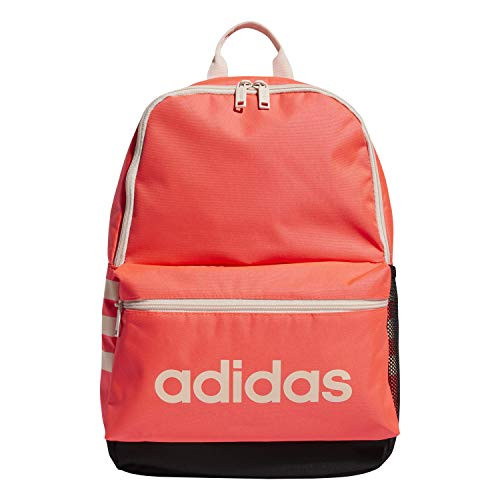adidas Youth Classic 3s Backpack, Pink/Black/Pink Tint, One Size