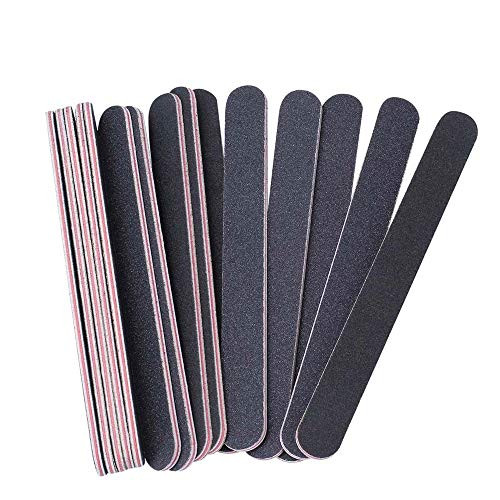 BTYMS 15Pcs Nail Files Double Sided Emery Board 100/180 Grit Nail Buffering Files for Natural Nails Acrylic Nails Pedicure Manicure File