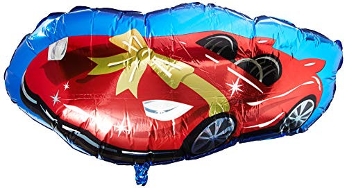 Anagram Race Car Foil Balloon, 36", Multicolored