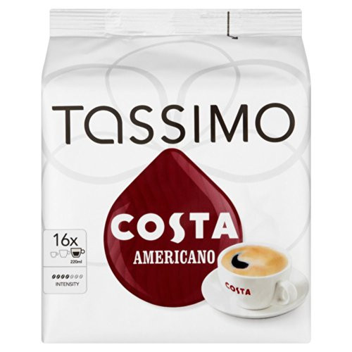 Tassimo Costa Americano 16 T Discs, (Large Cup Size) 16 Servings Tassimo Costa Americano 16 T Discs, (Large Cup Size) 16 Servings