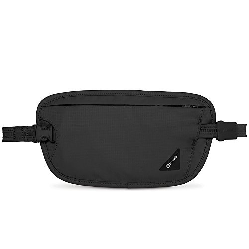 Pacsafe Coversafe X100 Anti-Theft RFID Blocking Waist Wallet, Black, One Size