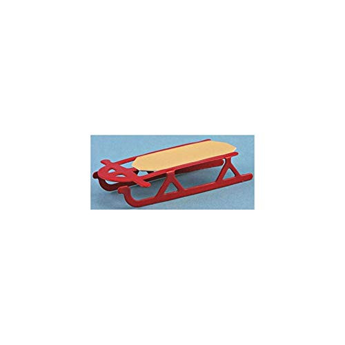 International Miniatures Dollhouse Miniature 1/2 In. Flyer Sled