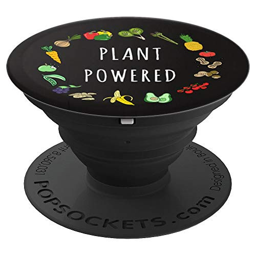 Plant Powered Vegan Vegetarian Phone Grip PopSockets Grip and Stand for Phones and Tablets Plant Powered Vegan Vegetarian Phone Grip PopSockets Grip and Stand for Phones and Tablets