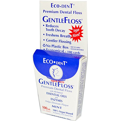 Eco-Dent, Gentle Floss, Mint, 100 Yards (91.44 m) - 2pc Eco-Dent, Gentle Floss, Mint, 100 Yards (91.44 m) - 2pc