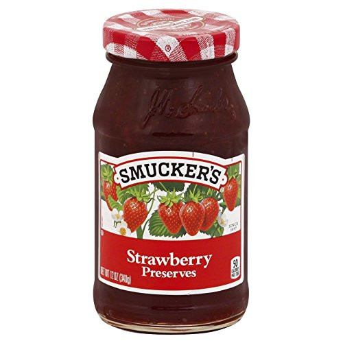 Smucker's Strawberry Preserves, 12 Ounces (Pack of 6)