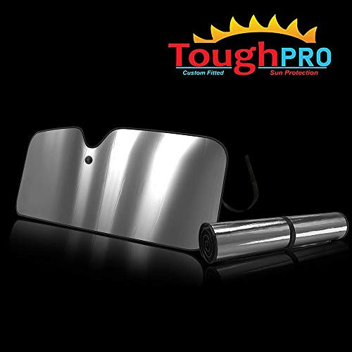 TOUGHPRO Windshield - Sun Shade - Accessories - Compatible with Tesla Model X - 2016, 2017, 2018, 2019, 2020 - Heat Automation - Custom-Fit - Hand Made - UV Reflector - Block UV Rays - (Made in USA)
