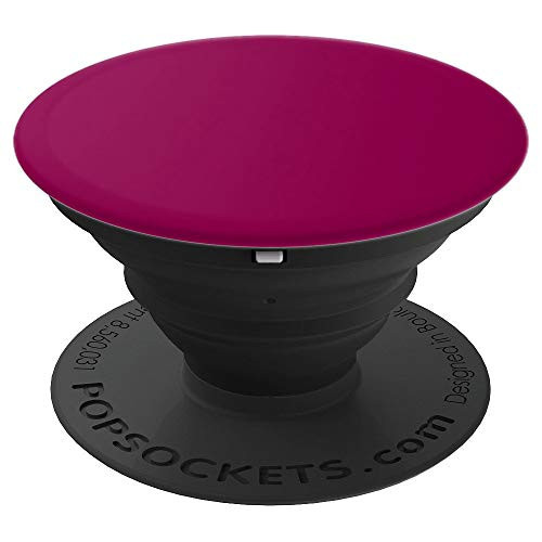 Dark Fuchsia Color Solid Hue Plain PopSockets Grip and Stand for Phones and Tablets