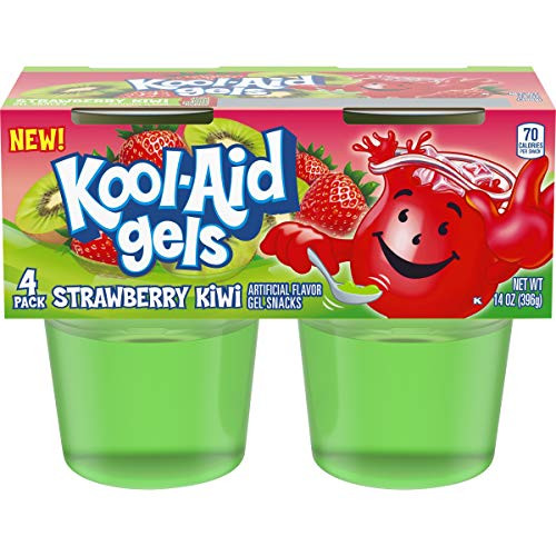 Jell-O Kool-Aid Gels Strawberry Kiwi Ready-to-Eat Gelatin Snack (24 Cups, 6 Packs of 4) Jell-O Kool-Aid Gels Strawberry Kiwi Ready-to-Eat Gelatin Snack (24 Cups, 6 Packs of 4)