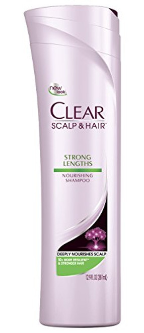 CLEAR SCALP & HAIR BEAUTY Strong Lengths Nourishing Shampoo, 12.9 Fluid Ounce CLEAR SCALP & HAIR BEAUTY Strong Lengths Nourishing Shampoo, 12.9 Fluid Ounce