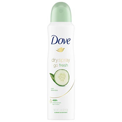 Dove Dry Spray Antiperspirant Deodorant Cool Essentials 3.8 oz, Pack of 3