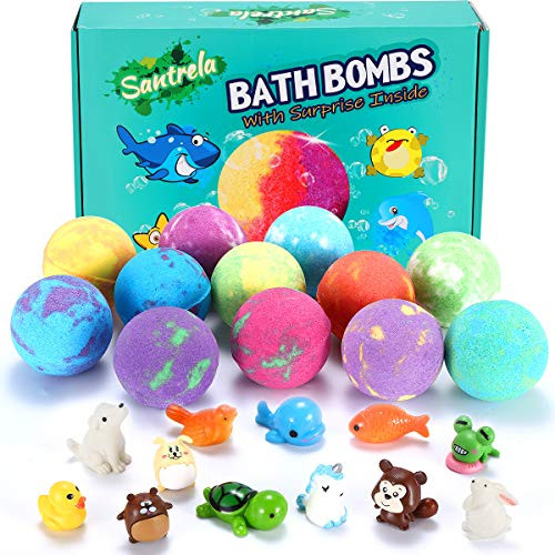 Bath Bombs for Kids with Toys Inside for Girls Boys - Surprise Toy, 12 Pcs Gift Set, Handmade Bubble Bath Fizzies Spa Fizz Balls Kit Bath Bombs for Kids with Toys Inside for Girls Boys - Surprise Toy, 12 Pcs Gift Set, Handmade Bubble Bath Fizzies Spa Fizz Balls Kit