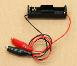 SEOH Battery Holder AA with Alligator Clips 12in Leads for Physics