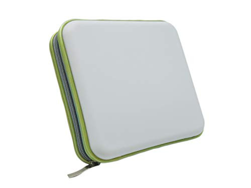 Home Wing 30 Capacity CD/DVD Holder Portable CD Case for Car Hard Plastic DVD/CD Storage White