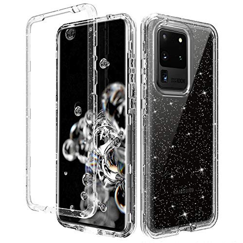Galaxy S20 Ultra Case Samsung S20 Ultra Case GUAGUA Glitter Bling Crystal Clear 3 in 1 Hybrid Hard PC Soft TPU Bumper Cover Shockproof Protective Case for Samsung Galaxy S20 Ultra 6.9-inch Transparent Galaxy S20 Ultra Case Samsung S20 Ultra Case GUAGUA Glitter Bling Crystal Clear 3 in 1 Hybrid Hard PC Soft TPU Bumper Cover Shockproof Protective Case for Samsung Galaxy S20 Ultra 6.9-inch Transparent