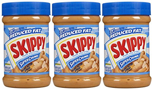 Skippy Reduced Fat Peanut Butter-Chunky-16.3 Oz-3 Count