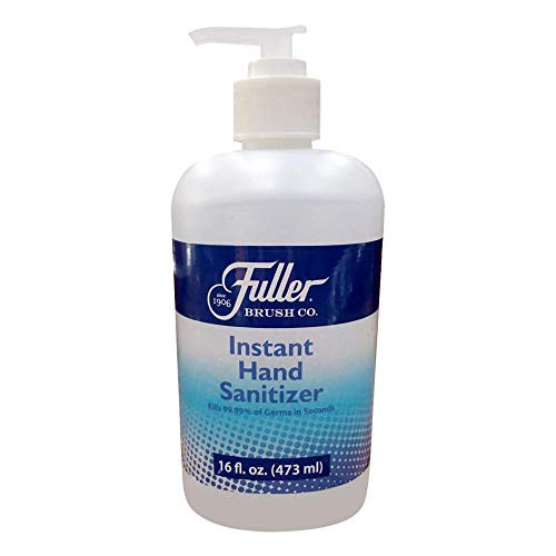 Fuller Brush Instant Hand Sanitizer - Non-Sticky Gel Antimicrobial & Sanitizing Liquid For Clean Hands - Safe Moisturizing Antibacterial Cleaner - 62% Ethanol Alcohol (16 Oz. Bottle)