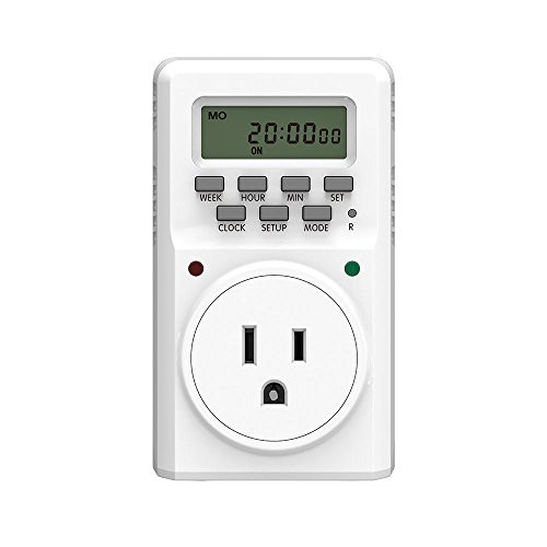 BALDR Digital Programmable Timer Socket Plug Wall Plug-in Switch Energy-Saving Outlet