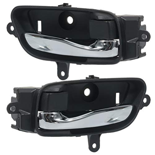 SCITOO Door Handles Interior Left Right Side Replacement fit for 2013-2017 for Nissan Altima Pathfinder Black(2pcs)