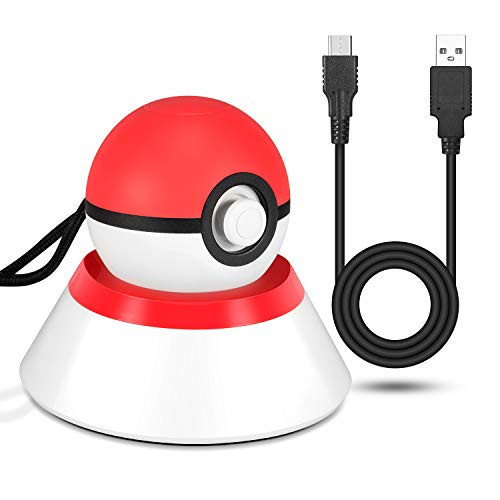 Stand for Poke Ball Plus  NesBull Compact Stand for Nintendo Switch Poke Ball Plus Controller with USB C Cable