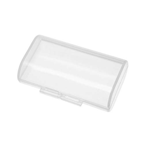 uxcell Battery Storage Cases Holder Clear 2 x AA Battery Capacity White
