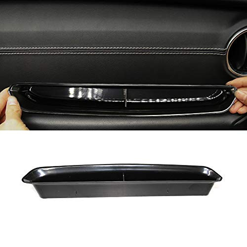 A ABIGAIL Jeep Wrangler JL JLU Passenger Storage Tray Organizer Insert Grab Handle Storage Box for 2018-2019 Jeep Wrangler JL JLU & 2020 Jeep Gladiator JT Interior Accessories, Black