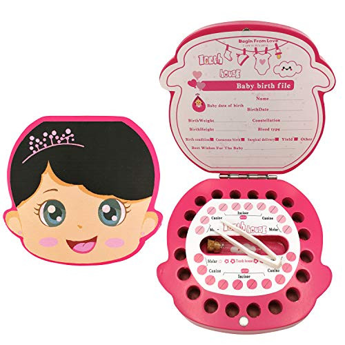 Baby Tooth Fairy Keepsake Box | Tooth Boxes for Lost Teeth - Girl