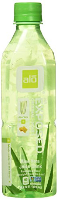 KEHE Romeoville ALO Exposed Aloe Vera Juice Drink, Original + Honey, 16.9 Fl. Oz (Pack of 12) KEHE Romeoville ALO Exposed Aloe Vera Juice Drink, Original + Honey, 16.9 Fl. Oz (Pack of 12)