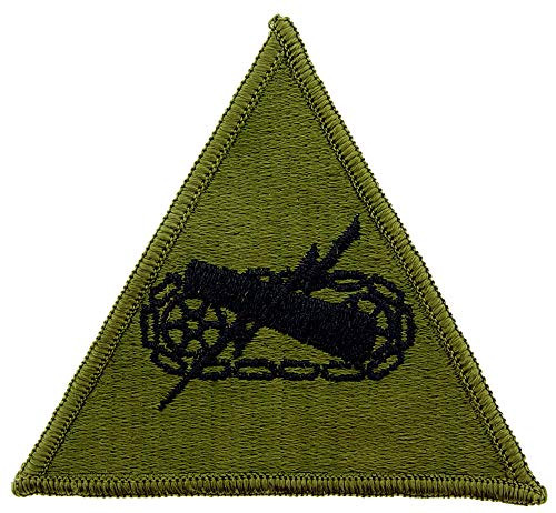 United States Army Armor Division Embroidered Patch, with Iron-On Adhesive United States Army Armor Division Embroidered Patch, with Iron-On Adhesive