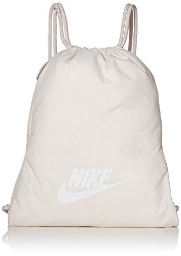 NIKE Heritage Gym Sack - 2.0, Phantom/Desert Sand/White, Misc