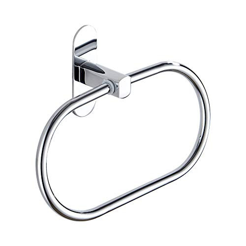 KICCOLY Towel Ring Self Adhesive Hand Towel Holder for Bathroom Kitchen Hand Towel Bar No Drilling SUS 304 Stainless Steel Brushed