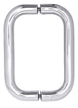 CRL 6" Polished Nickel (BM Series) Back-to-Back Tubular Handle without Metal Washers