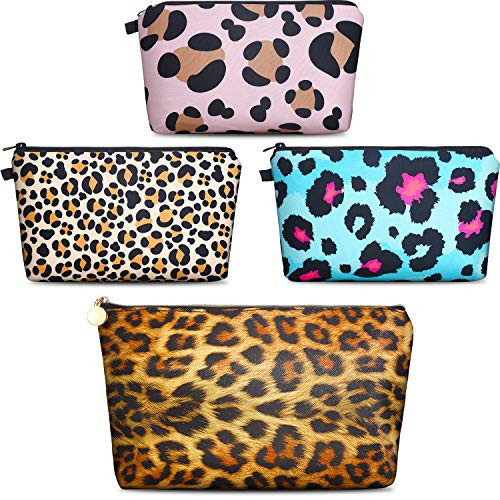 4 Pieces Leopard Makeup Bag Print leopard Cosmetic Bags Cheetah Toiletry Travel Handbag Waterproof leopard makeup Storage Portable Leopard Pouch Bag for Women Girls Gift 4 Pieces Leopard Makeup Bag Print leopard Cosmetic Bags Cheetah Toiletry Travel Handbag Waterproof leopard makeup Storage Portable Leopard Pouch Bag for Women Girls Gift