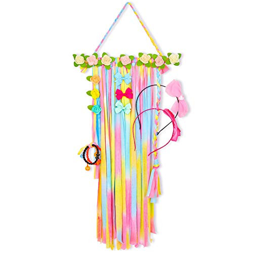 QtGirl Flower Hair Bow Holder Organizer Hair Accessories Organizer Hair Clips Storage Headband Hanger for Girls Room QtGirl Flower Hair Bow Holder Organizer Hair Accessories Organizer Hair Clips Storage Headband Hanger for Girls Room