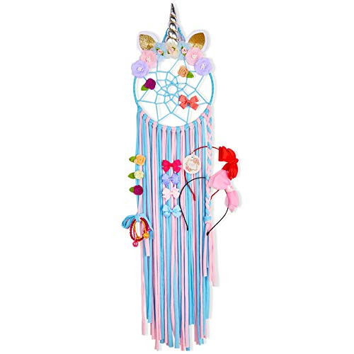 QtGirl Unicorn Hair Bow Holder Organizer Hair Accessories Organizer Hair Clips Storage Headband Hanger for Girls Room QtGirl Unicorn Hair Bow Holder Organizer Hair Accessories Organizer Hair Clips Storage Headband Hanger for Girls Room