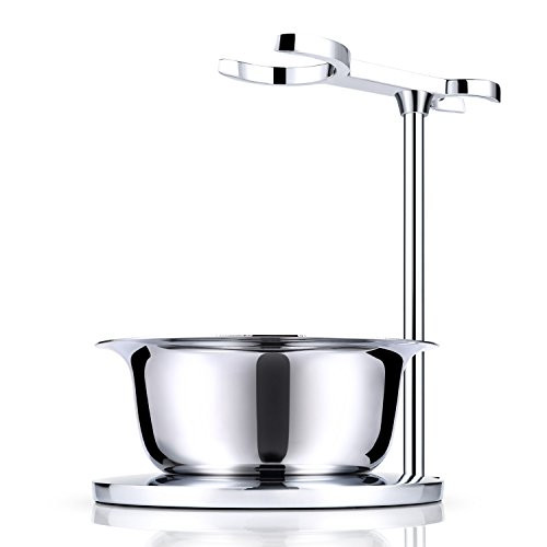 Miusco Shaving Razor & Brush Stand with Soap Bowl Set, Compatible with Manual Razor, Gillette Razor and Most Other Razors